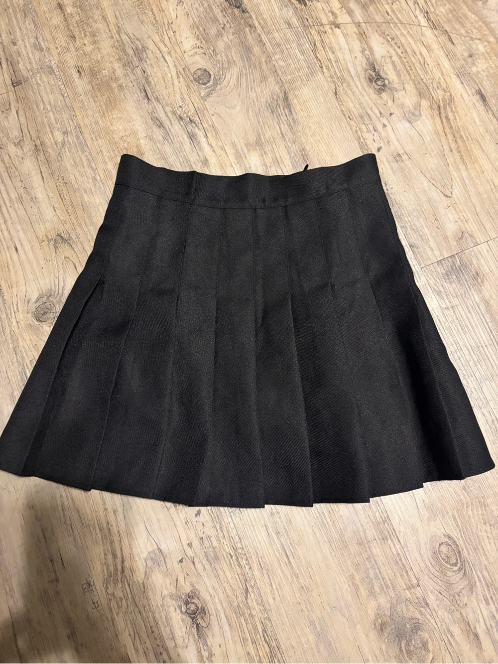 Black Pleated Womens Skirt